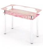 Glass dining table D-05-2 with tempered glass and chrome legs order